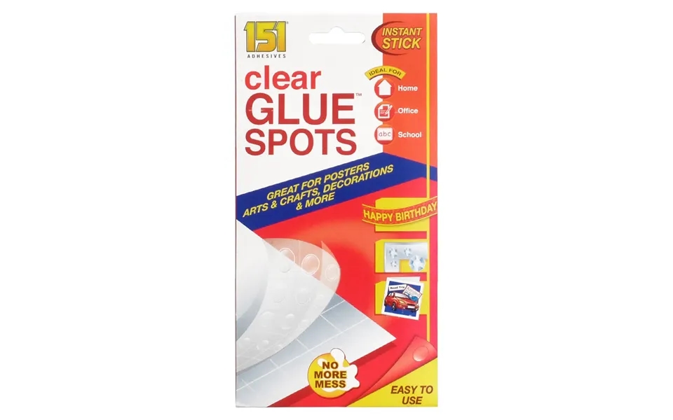 151 Adhesives Clear Glue Spots - 112 Spots