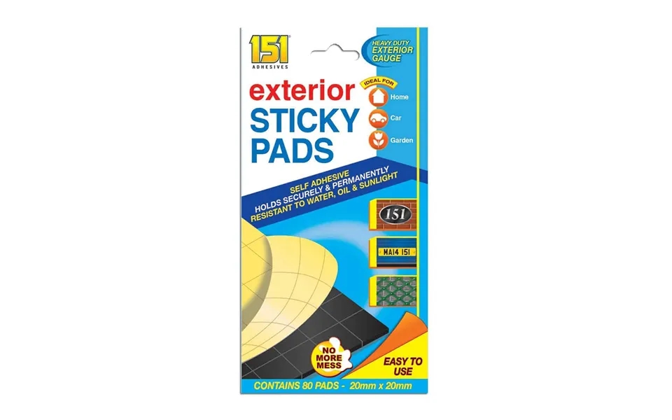 151 Adhesives Exterior Sticky Pads X80