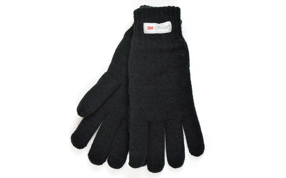 3m Thinsulate Ladies Knitted Gloves - Black