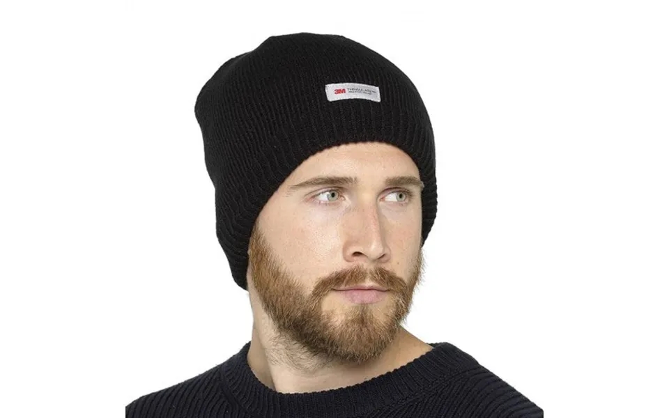 3m Thinsulate Superwarm Windproof And Waterproof Beanie Hat - Black L Xl
