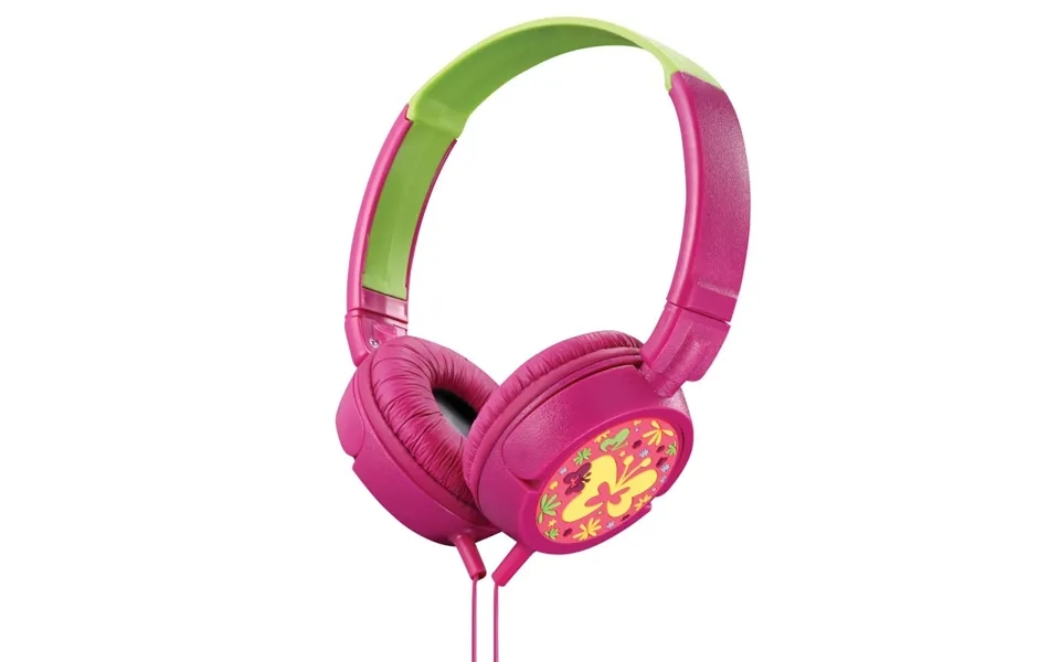 Amplify Kiddies Butterfly Tunez Foldable Headphones - Pink