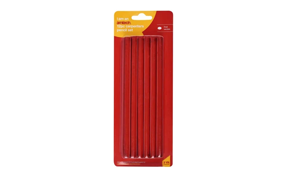 Amtech 12 Piece Carpenters Pencil Se