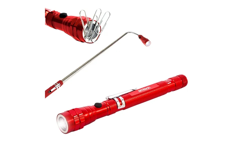 Amtech 3 Led Telescopic Torch & Magnetic Pick Up Tool
