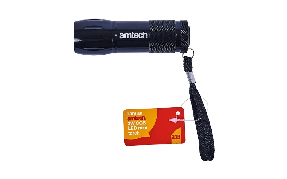 Amtech 3w Cob Led Mini Torch Aluminium