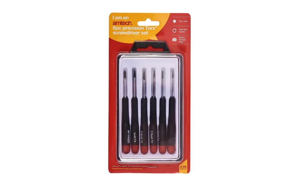 Amtech 6pc Precision Torx Screwdriver Set