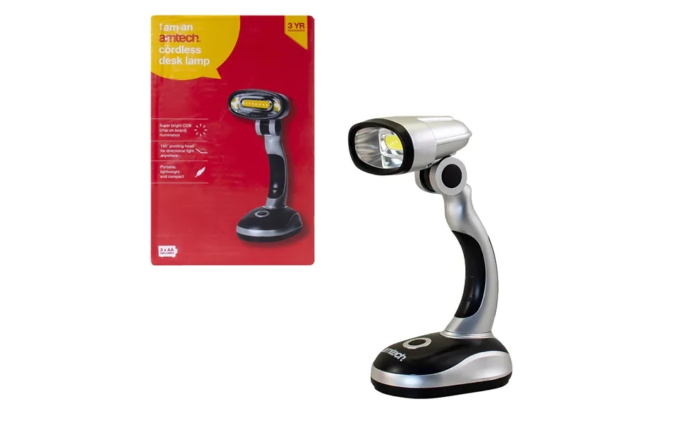 Amtech Cordless Desk Lamp Worklight