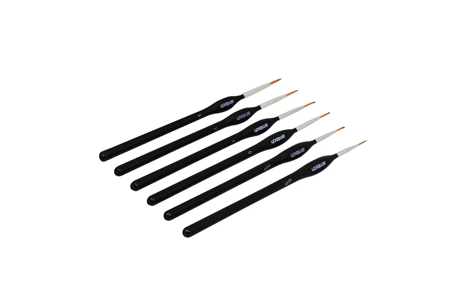 Amtech Fine Detail Art Paint Brush Set - 6 Pack