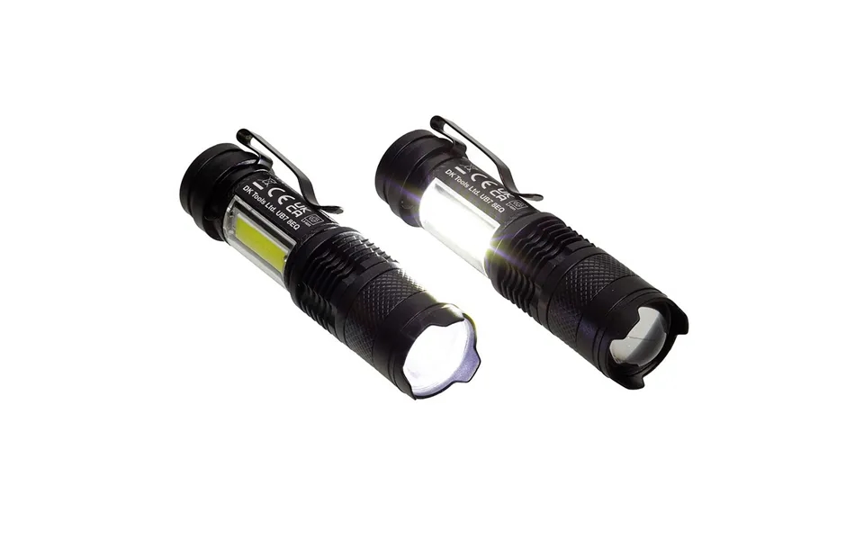 Amtech Rechargeable Torch Set Twin Pack
