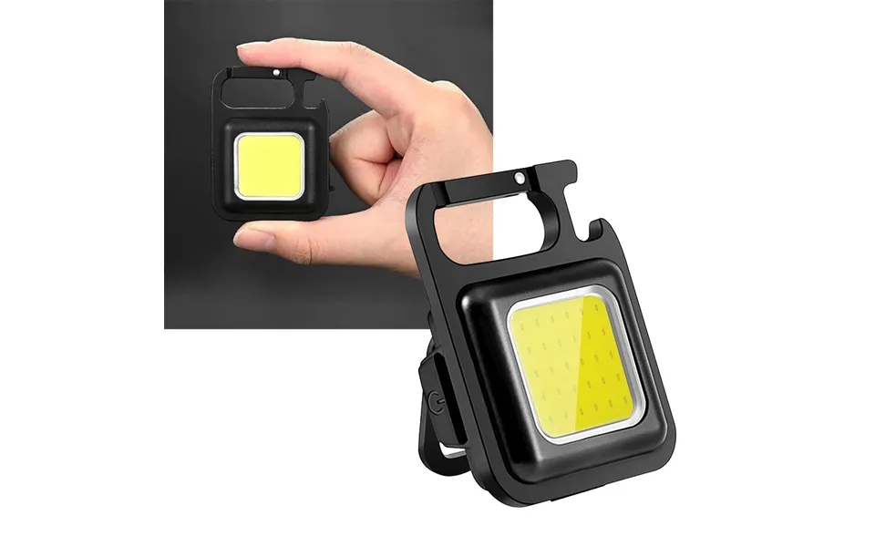 Amtech Super Bright Cob Rechargeable Pocket Light Torch - Black