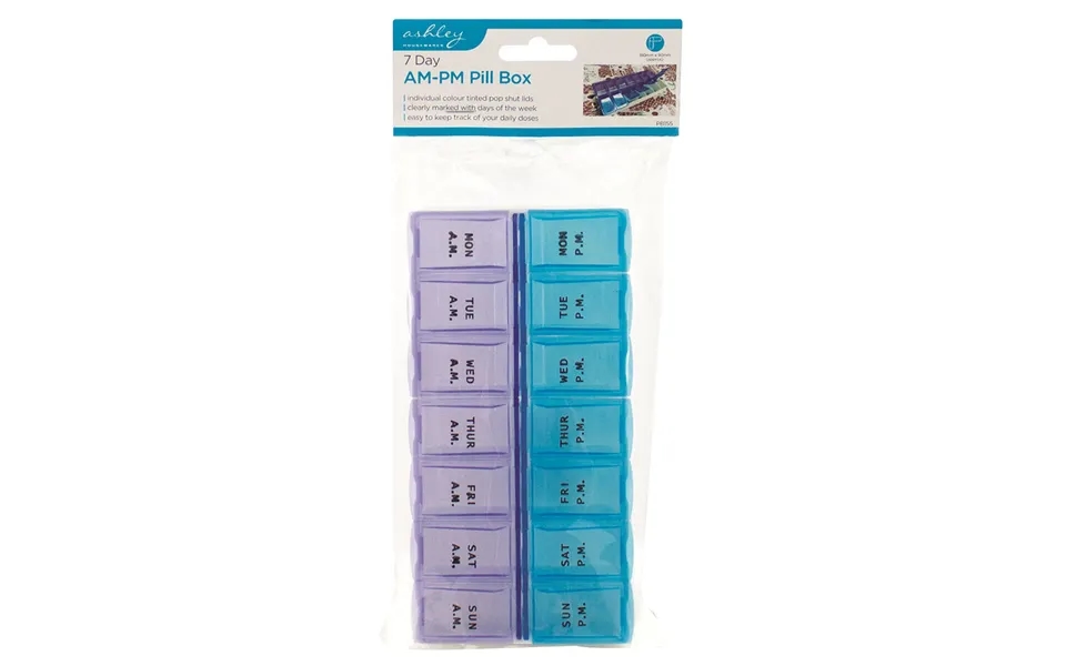 Ashley 7 Day Am-pm Pill Box Organiser