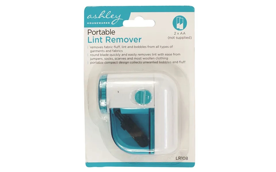 Ashley Portable Battery Lint Remover - Blue
