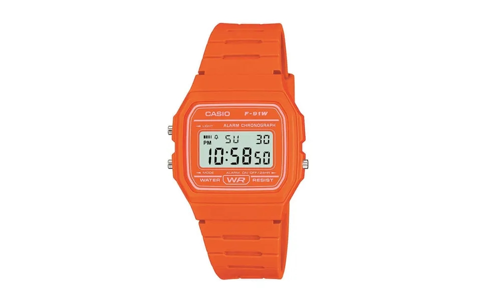 Casio Classic Digital Lcd Watch With Stopwatch, Timer, Alarm, Water Resistant - F-91wc-4a2ef