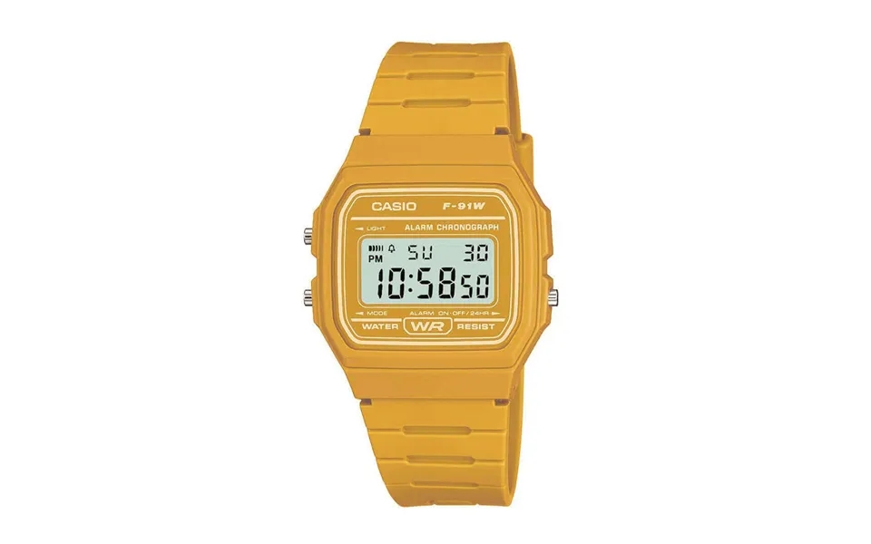Casio Classic Digital Lcd Watch With Stopwatch, Timer, Alarm, Water Resistant - F-91wc-9aef