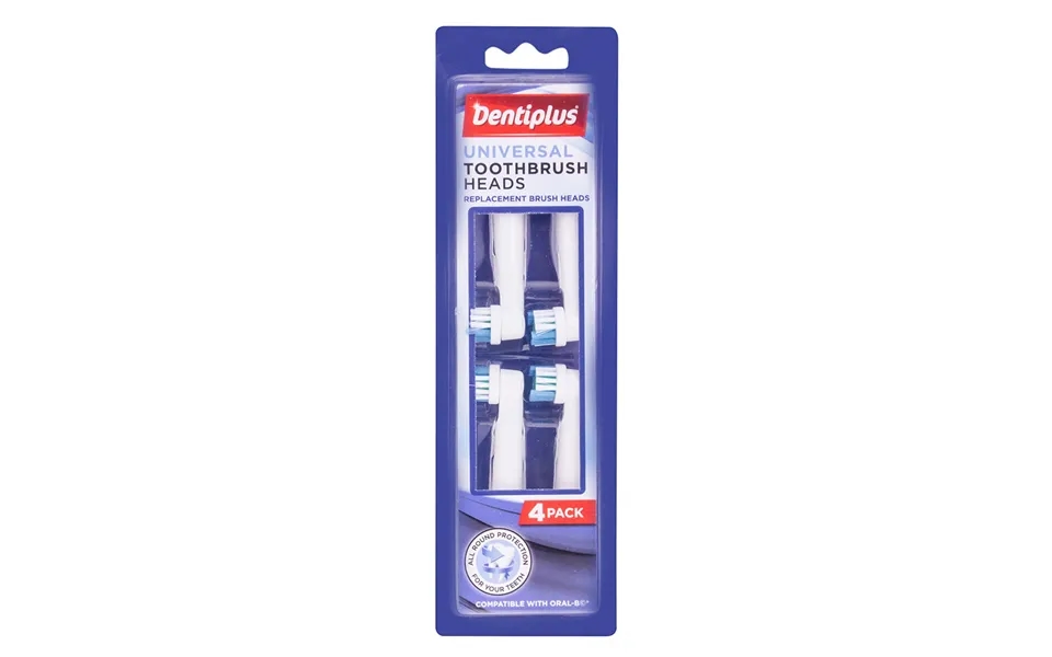 Dentiplus For Oral-b Compatible Toothbrush Heads - 4 Pack