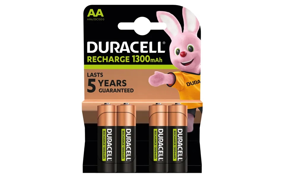Duracell Aa Rechargeable Batteries Nimh Stay-charged 1300mah - 4 Pack