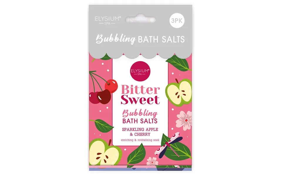 Elysium Spa 3 X 80g Bubbling Bath Salt Sachets