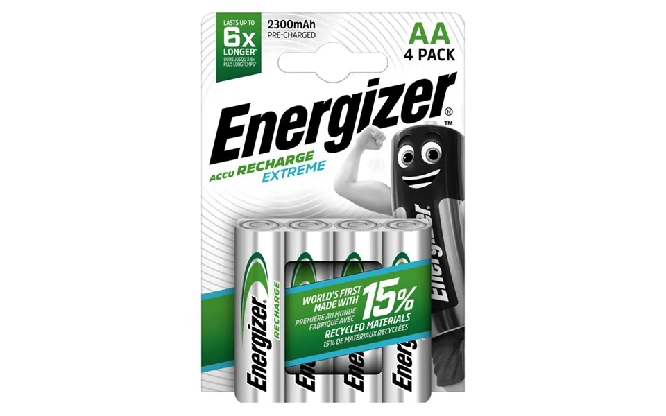 Energizer Extreme Aa Nimh Rechargeable Batteries 2300mah - 4 Pack