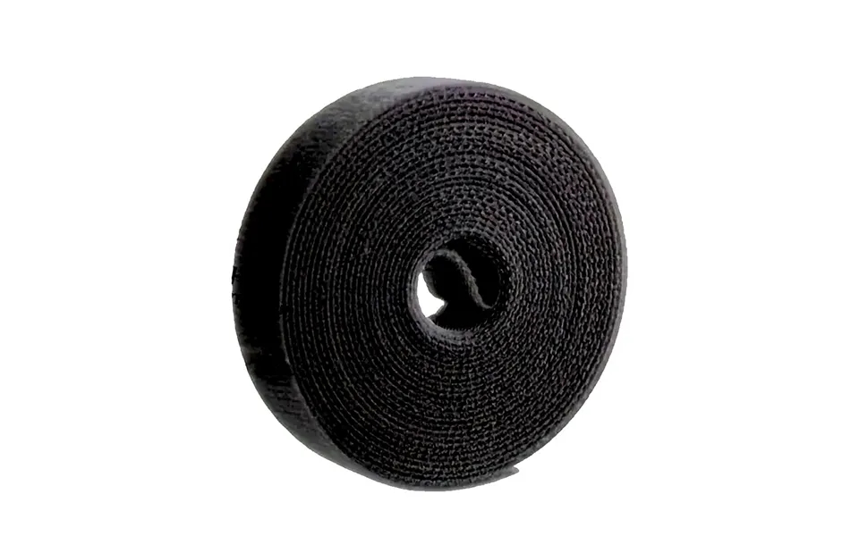 Evodx Multi Use Circle Hook & Loop Velcro Strap 5m Black