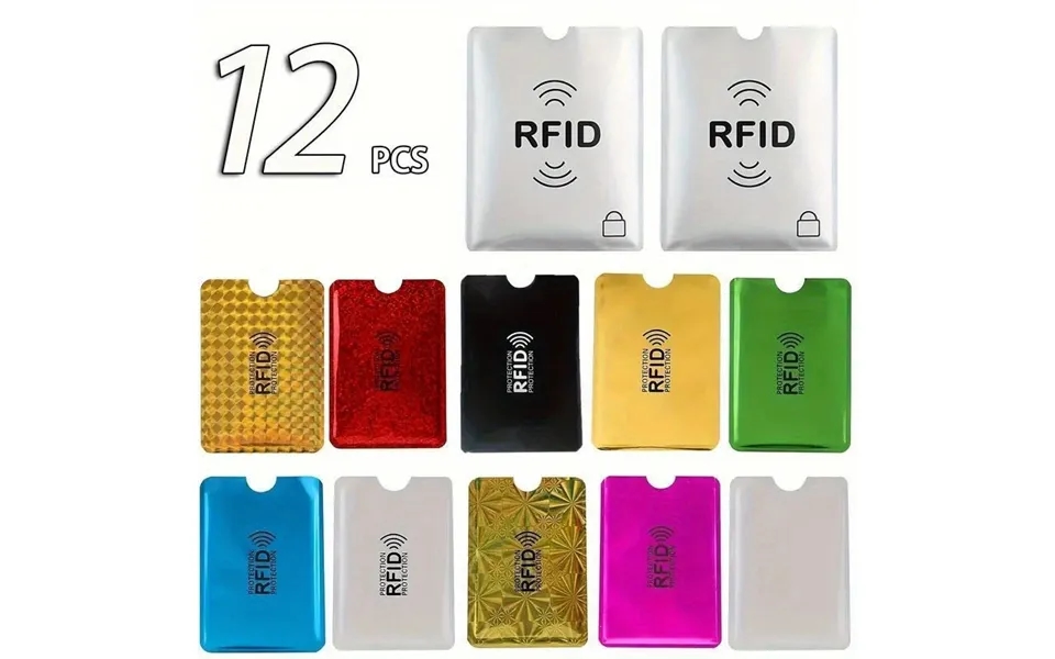Evodx Rfid Credit Card Protector And Passport Pouches X 12 Pack