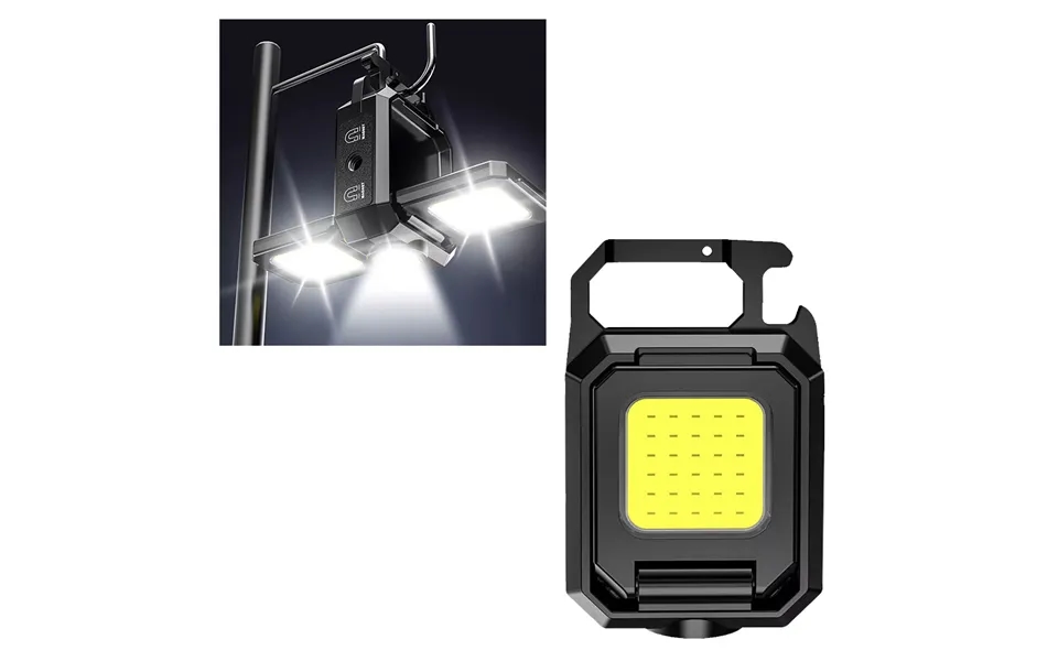 Evodx Super Bright Cob Rechargeable Pocket Light Torch - Black