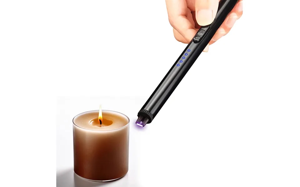 Evodx Usb Electric Rechargeable Windproof Plasma Arc Flameless Lighter - Black