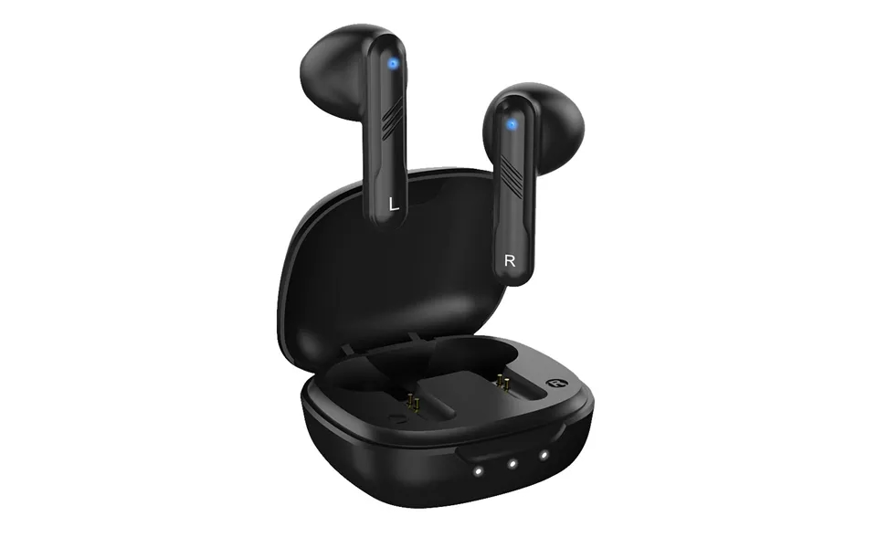 Genuis Tws Bluetooth In Ear Earphones With Wireless Charging Case - Black