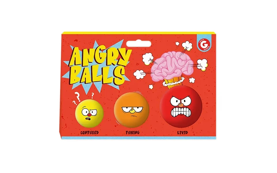 Gifts & Gadgets Angry Face Stress Balls