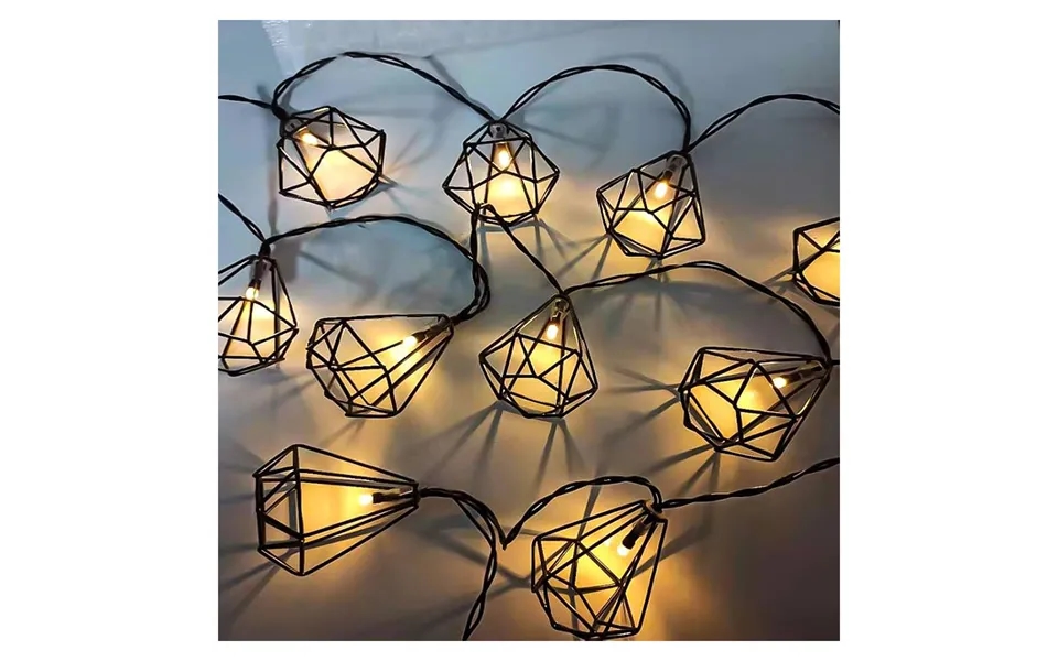 Glowworm Led Indoor Outdoor String Diamond Lights - Warm White