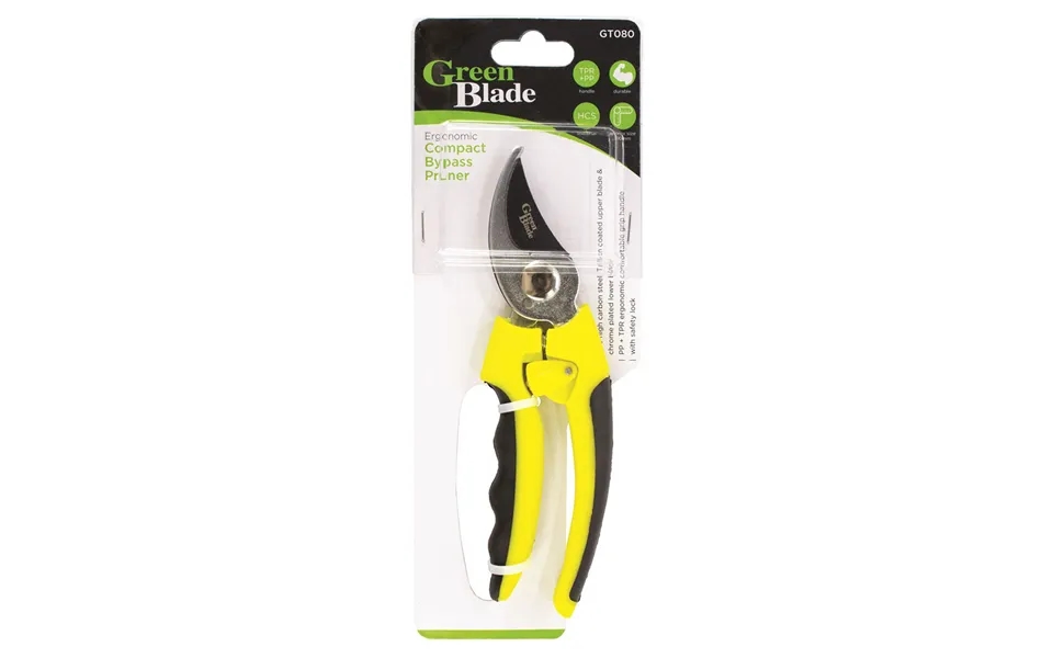 Green Blade Ergonomic Compact Bypass Secateur Pruning Shears