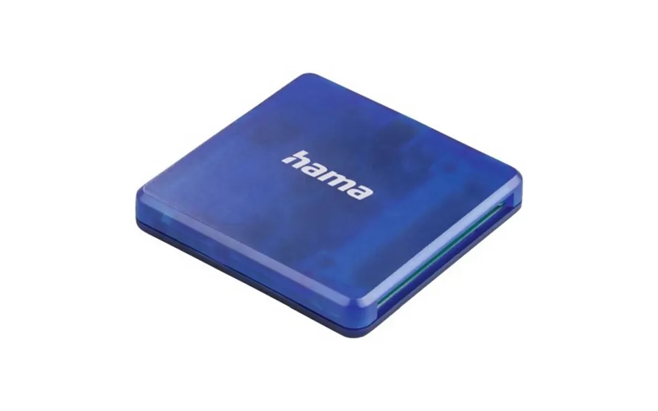 Hama External Usb 2.0 Multi-card Reader Sd Microsd Cf Blue
