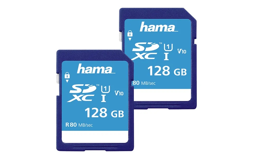 Hama Secure Digital Sdxc 128gb Class 10 Uhs-i 80mb S - Twin Pack