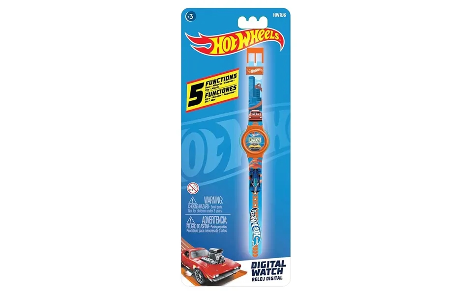 Hot Wheels 5 Function Digital Lcd Watch