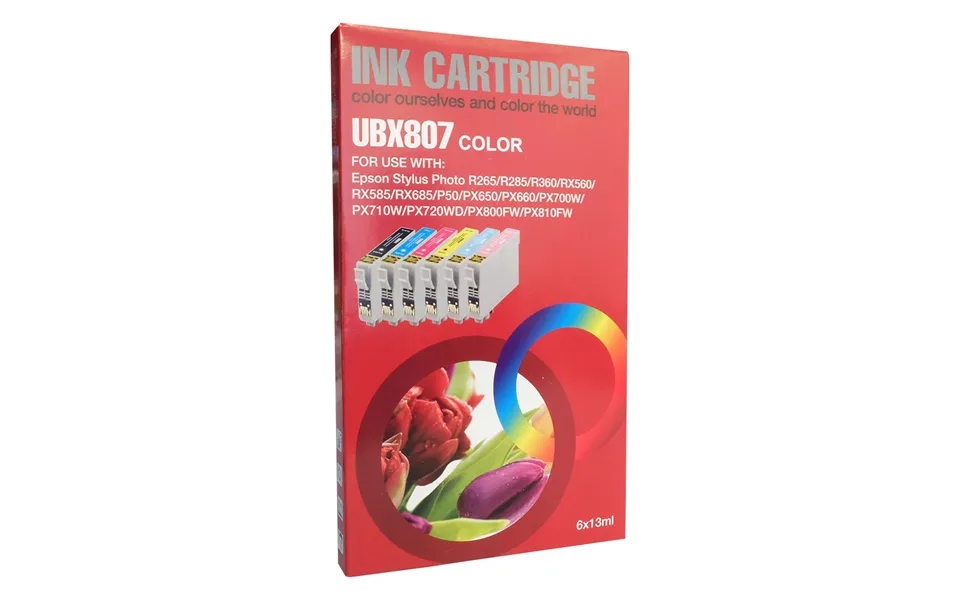 Inkrite T0807 Robin 6 Ink Cartridge Multipack For Epson Stylus Photo Printers