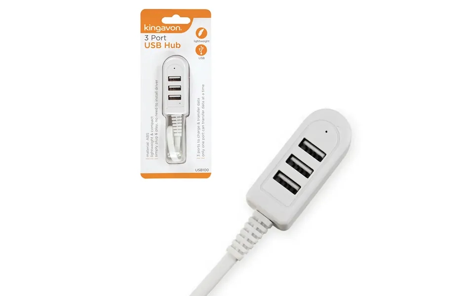 Kingavon 1 3 Usb Hub Bus-powered - White