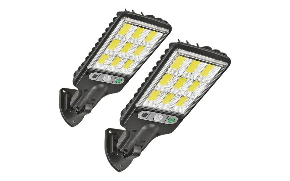 Kingavon 108 Cob Solar Security Wall Light - Twin Pack