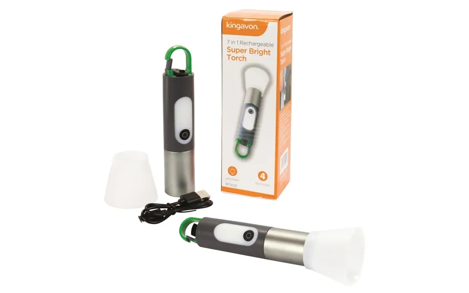 Kingavon 7 In 1 Rechargeable Super Bright Torch