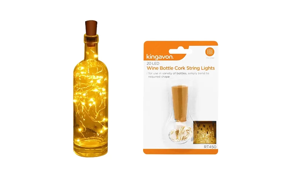 Kingavon Led Cork String For Bottles Warm White X1 Pack