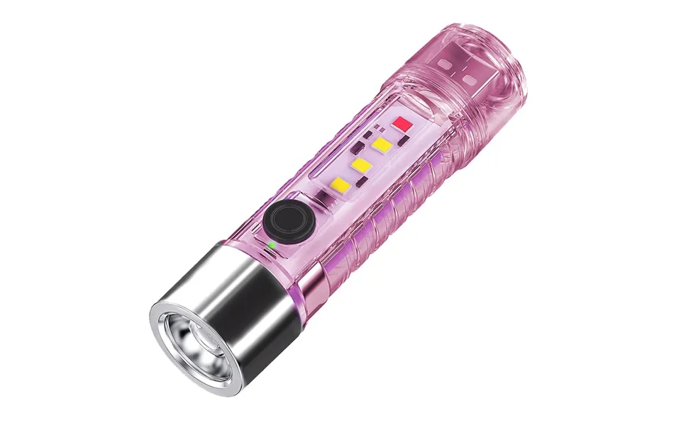 Kingavon Rechargeable Transparent Torch With Magnet - Pink