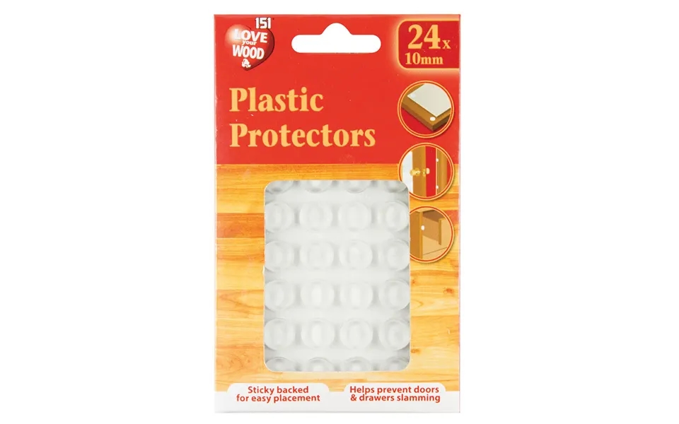 Love Your Wood Plastic Furniture Protectors 24x10mm