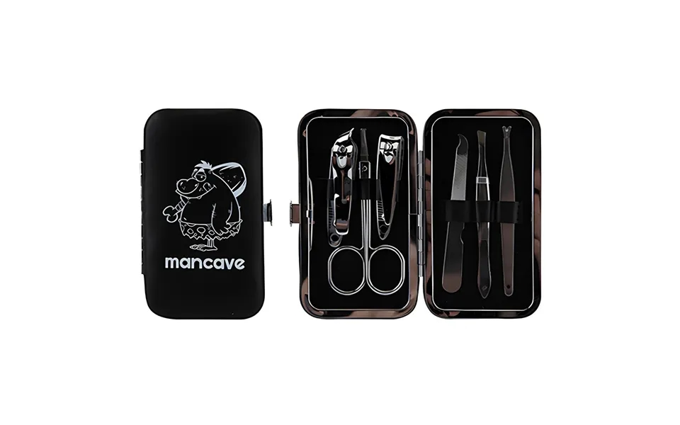 Mancave Nail Clipper Manicure Tool Set - Black
