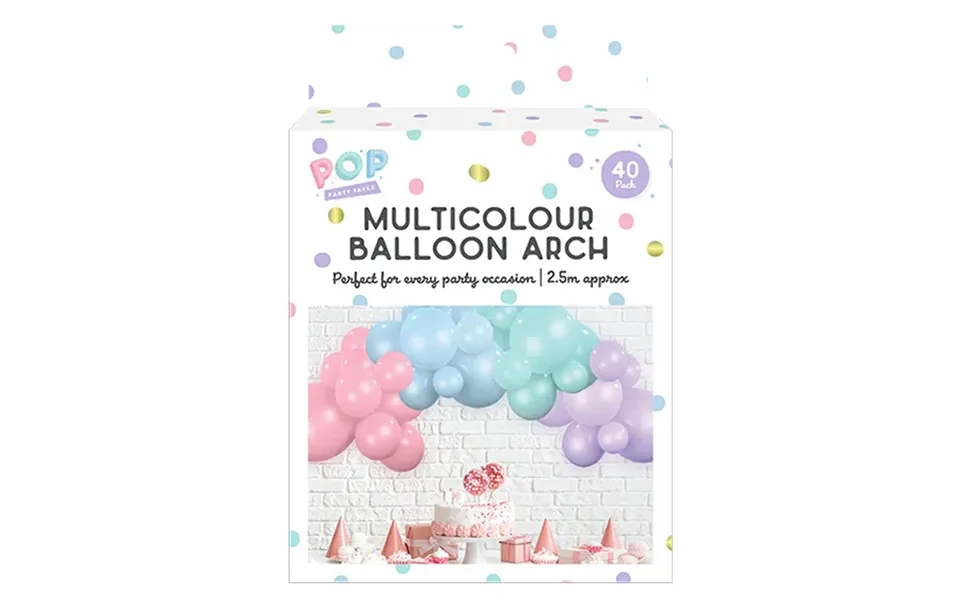 Pop Pastel Balloon Arch 40pk