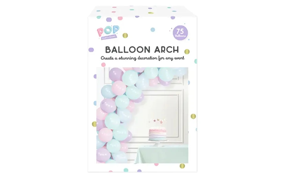 Pop Pastel Balloon Arch 75pk