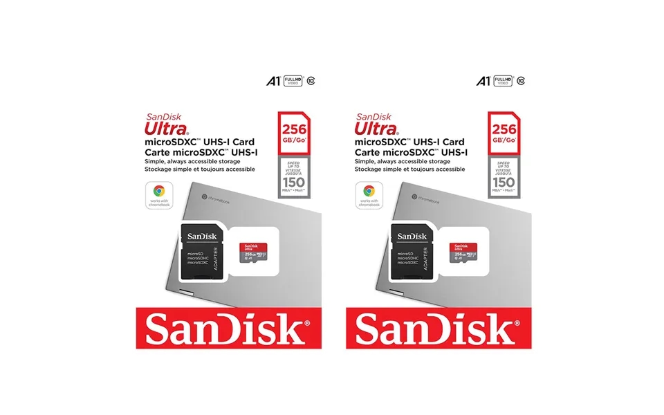 Sandisk Ultra Microsdxc Class 10 A1 Uhs-1 Memory Card With Adapter 150mbps - 256gb