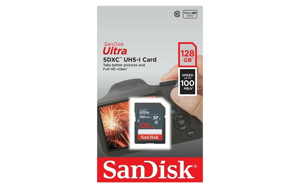 Sandisk Ultra Sdhc Sd Memory Card Class 10 - Uhs-i 100mb S 128gb