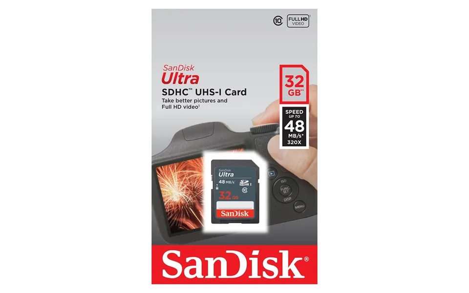 Sandisk Ultra Sdhc Sd Memory Card Class 10 - Uhs-i 100mb S 32gb