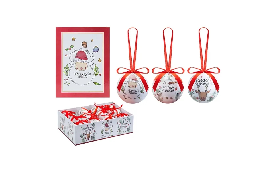 Snow White Festive Fun Bauble Box Set Of 12
