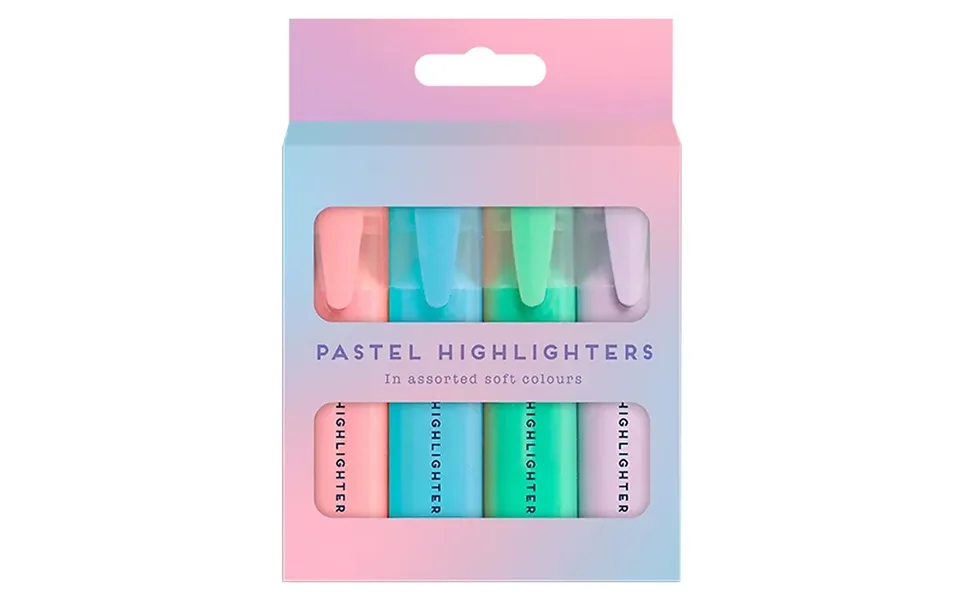 The Box Everyday Pastel Highlighters - 4 Pack