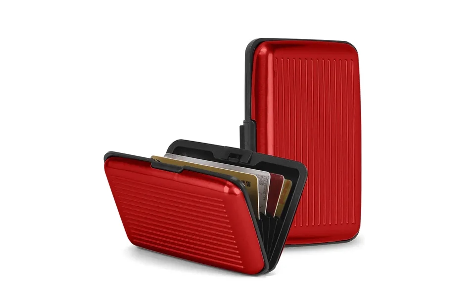 Travel Log Rfid Credit Card Protector Wallet - Red