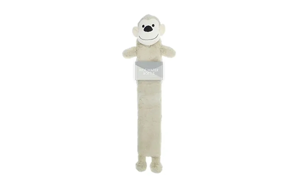 Winter Glow Sherpa Character Long Hot Water Bottle 1.5l - Monkey