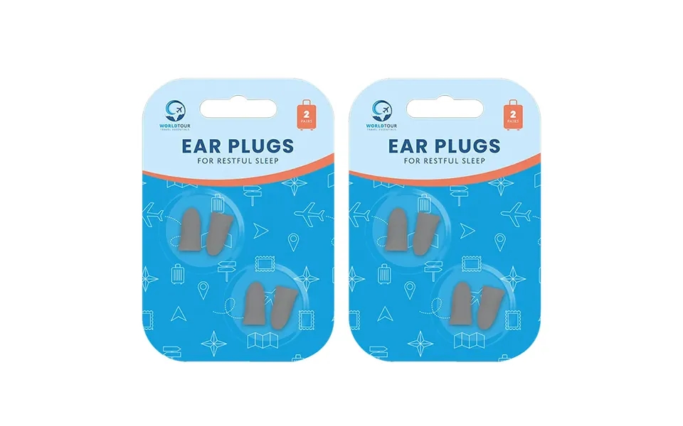 World Tour Pair Ear Plugs 2 Pair - Twin Pack